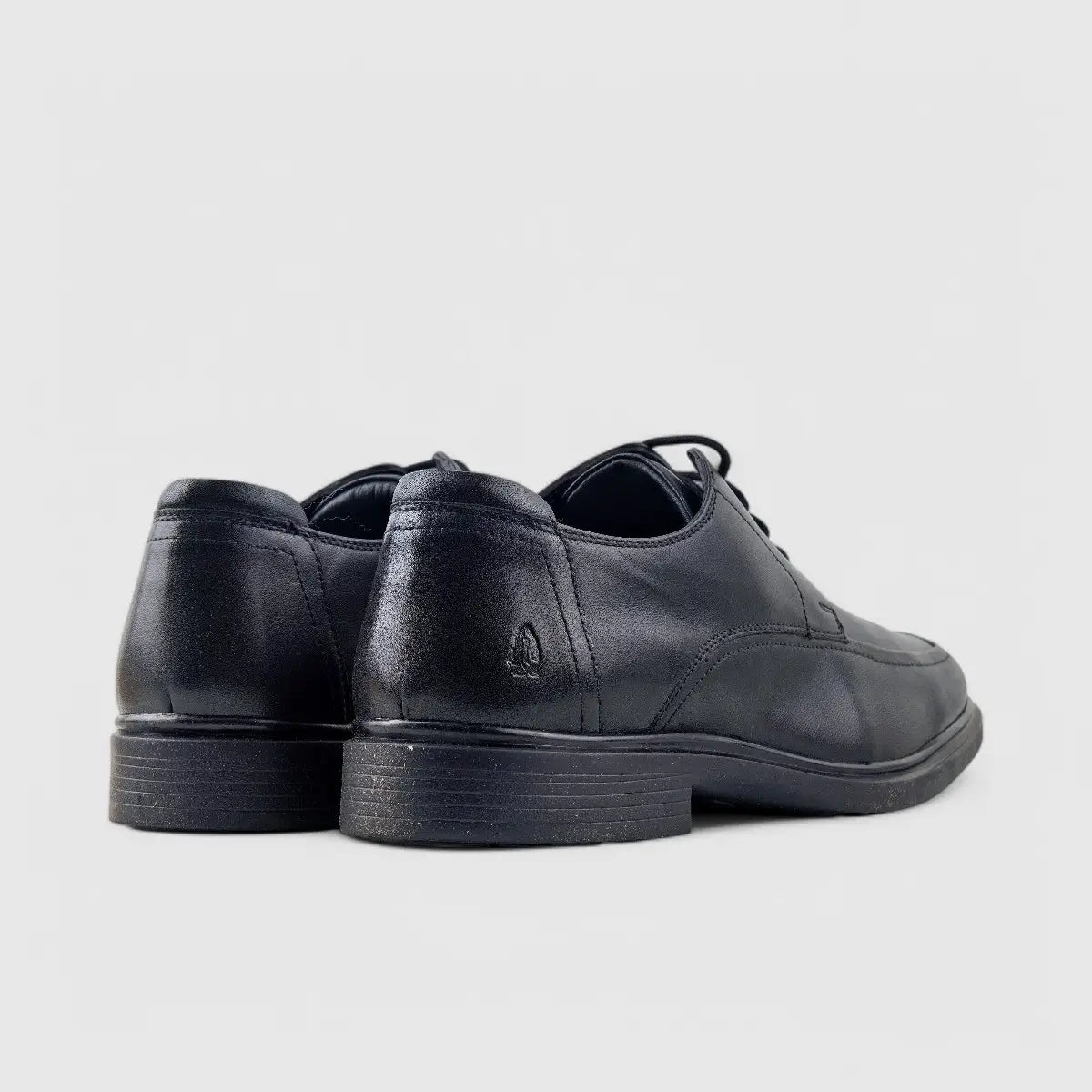 Hush Puppies Mens Thorpe Black Leather Shoes