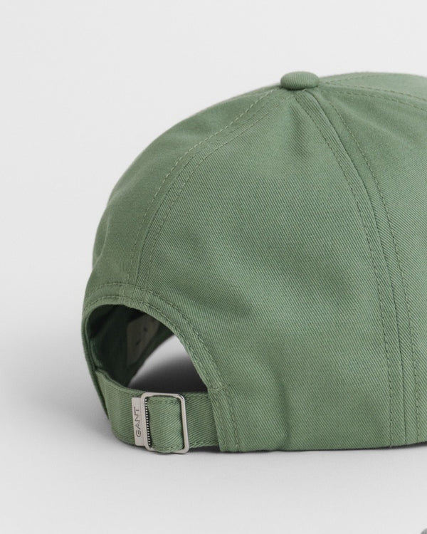 Gant Mans High Shield Cotton Twill Cap In Green