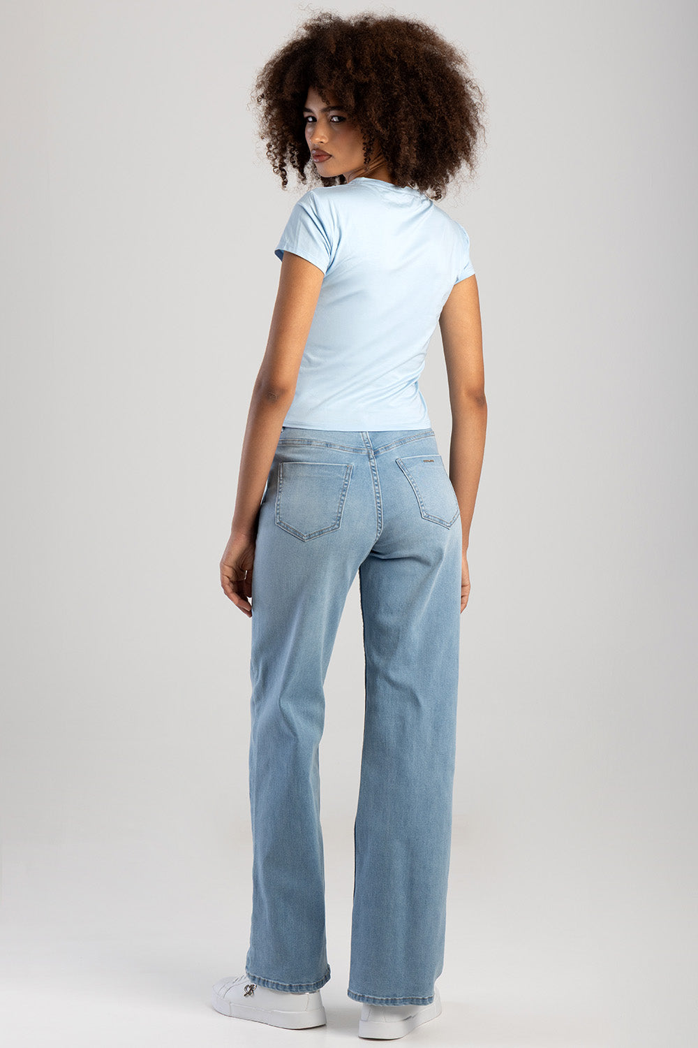 Sissyboy Womens Midnight Glow  Branded T-Shirt In Light Blue