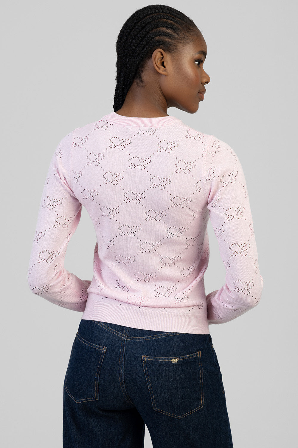 Sissy Boy On Your Own Knit Top Longsleeve In Pink