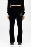 Sissy Boy Womens Velour Athleisure Tracksuit Pants In Black