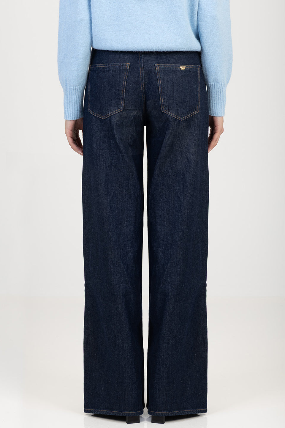 Sissy Boy Womens Cleo Slouchy Mid Waist Jean In Forever Blue