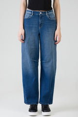 Sissyboy Womens High Waist Balloon Leg Jeans In Medium Vintage