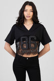 Sissy Boy Love Unfold Boxy T-Shirt In Black
