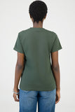 Sissy boy Regular Green T-shirt With Rose Transfer