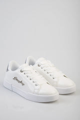 Sissy boy Ladies Basic Patent Snekars In White