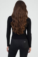 Sissyboy Womens Layered Knit Jersey With Bling Detail