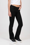 Sissy Boy Womens Donnae Low Waist Bootleg Jeans In Black