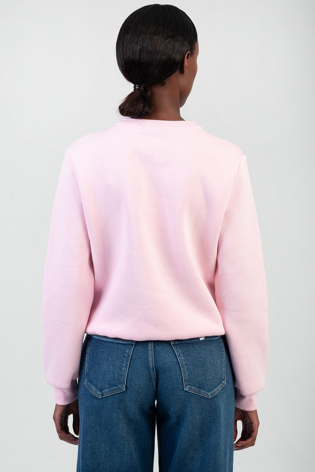 Sissy boy Womens Logo Sweat Top With Bling In Pink