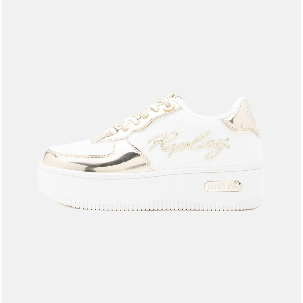 Replay Womens Epic High Union Shoes In White