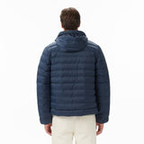 Calvin Klein Mens Nylon Hooded Puffer Jacket In Ink