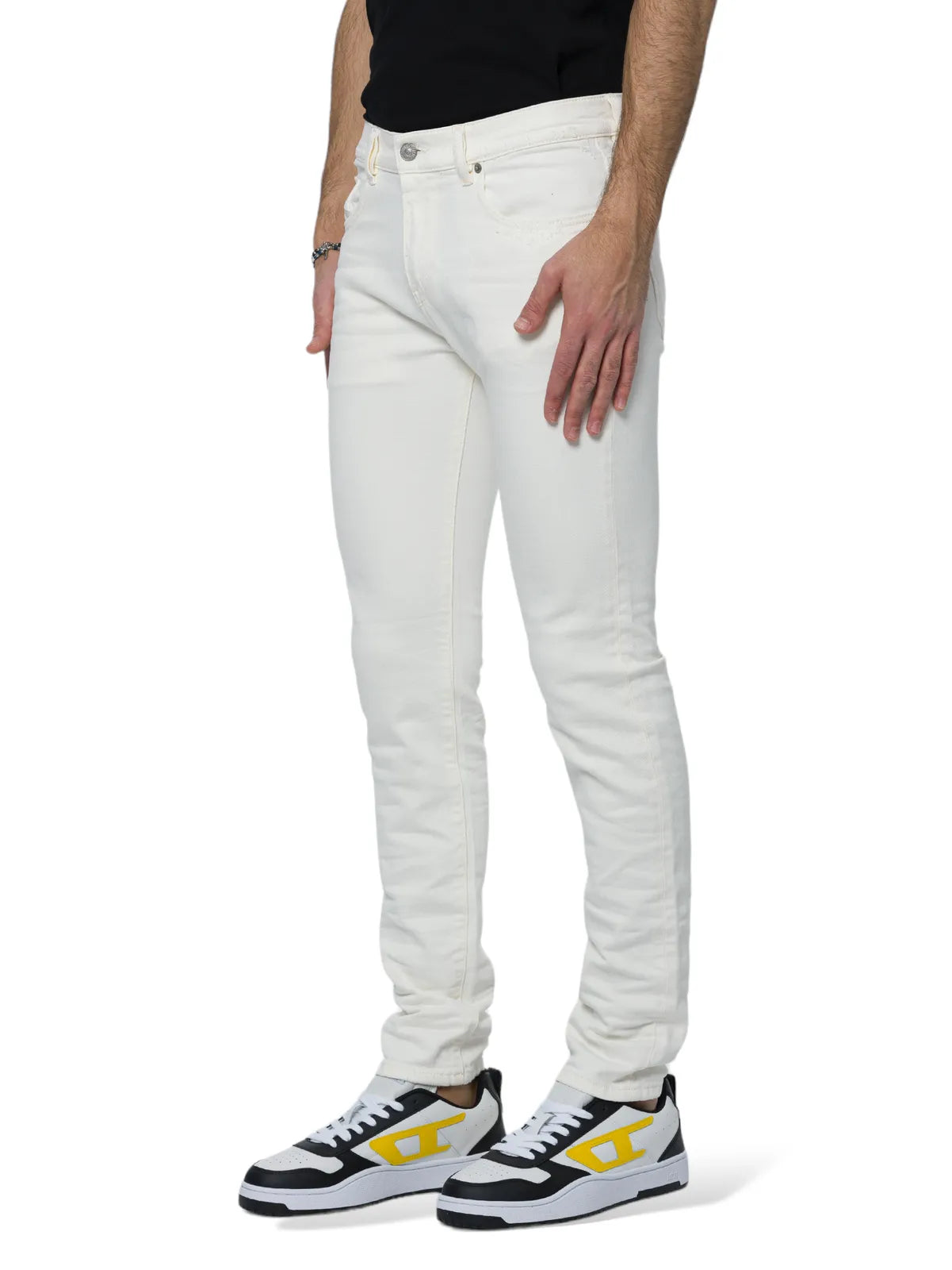 Diesel Mens M-2019 D-Strukt Jeans In White