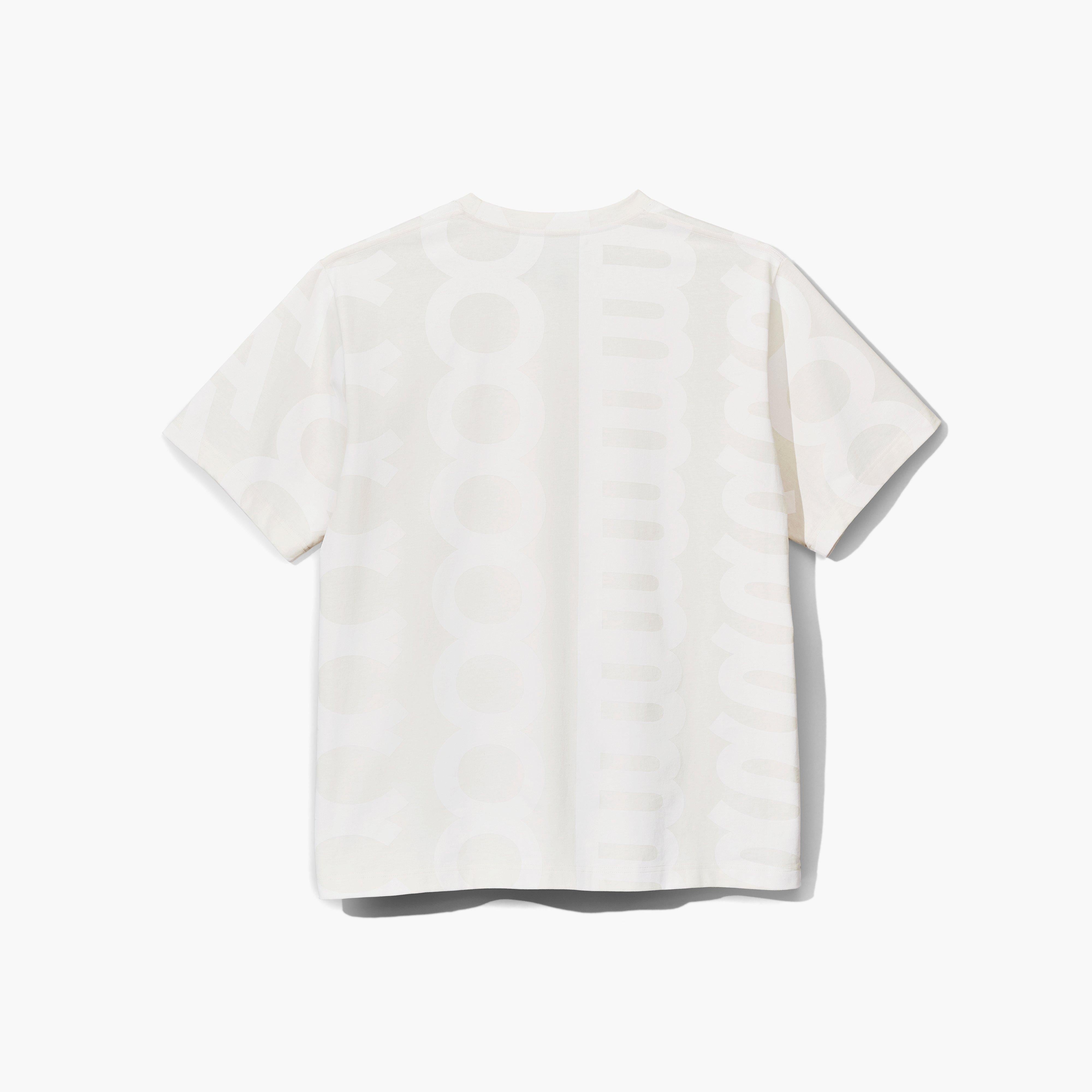 Marc Jacobs Monogram Big T-Shirt In Eggshell