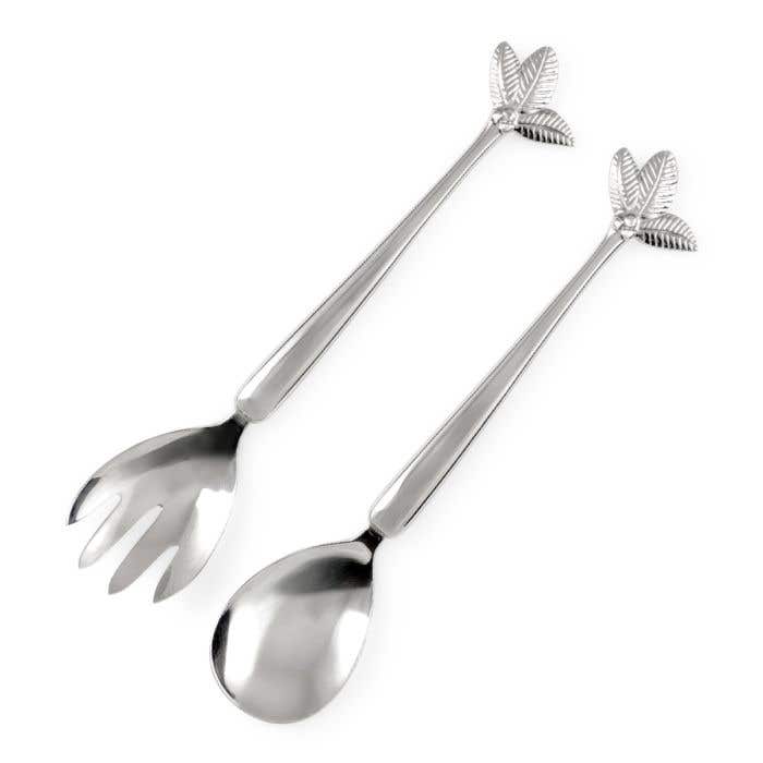 Carrol Boyes Salad Servers-Palm