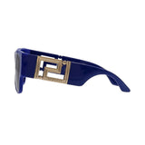 Versace Rectangular Sunglasses For Men In Blue
