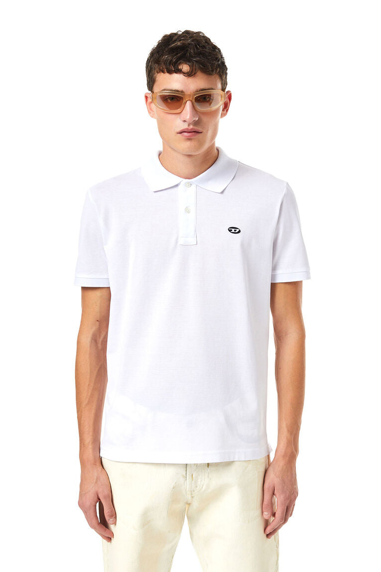 Diesel A150570Aijr M -T-Rejust -Dooval-Pj Polo Shirt White