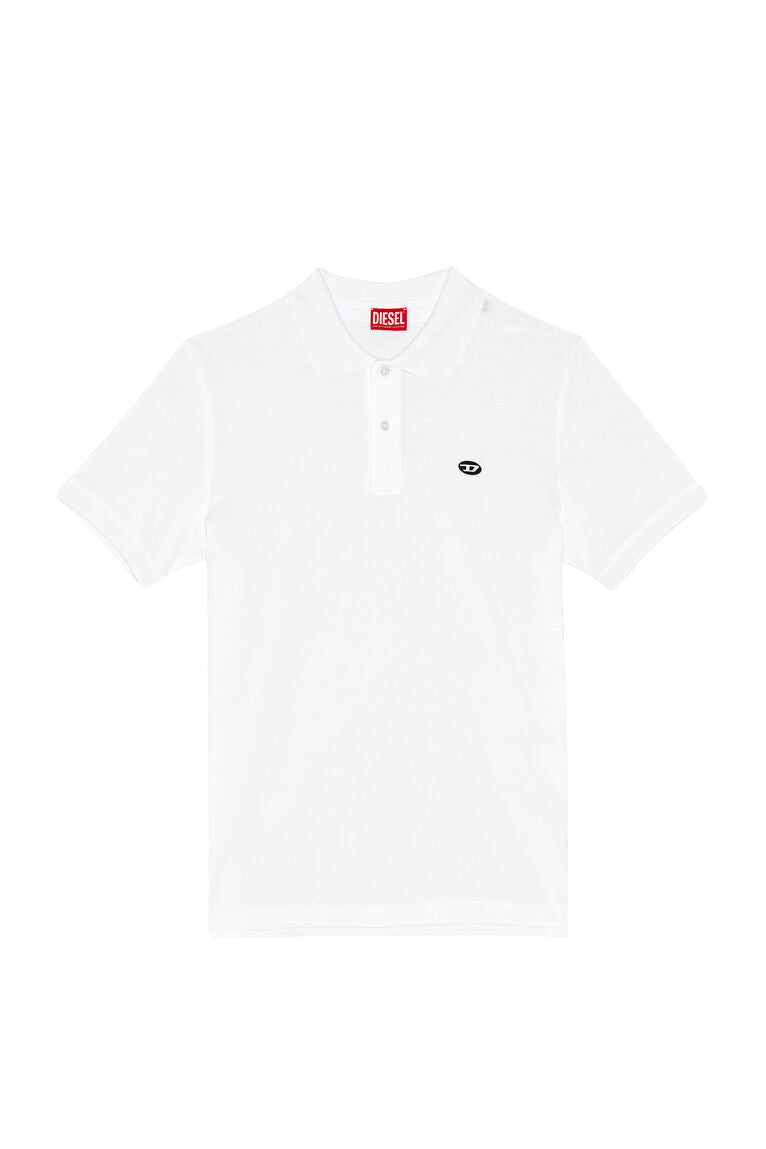 Diesel A150570Aijr M -T-Rejust -Dooval-Pj Polo Shirt White