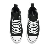 Converse Womens Ctas Lift Platform Shoes In Black And White