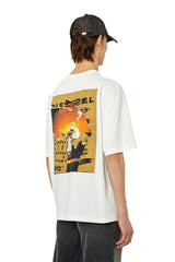 Diesel Mens T-Wash Poff White T-Shirt