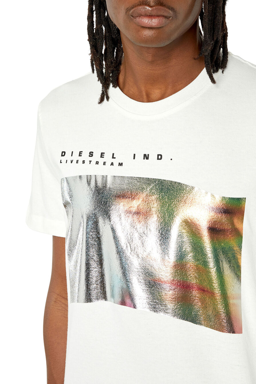 Diesel Mens Knit 141 T-Shirt In White