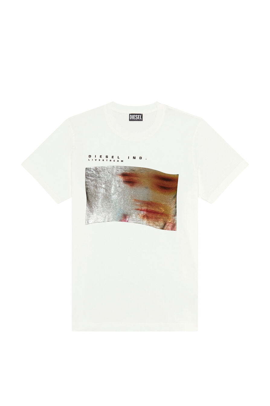 Diesel Mens Knit 141 T-Shirt In White