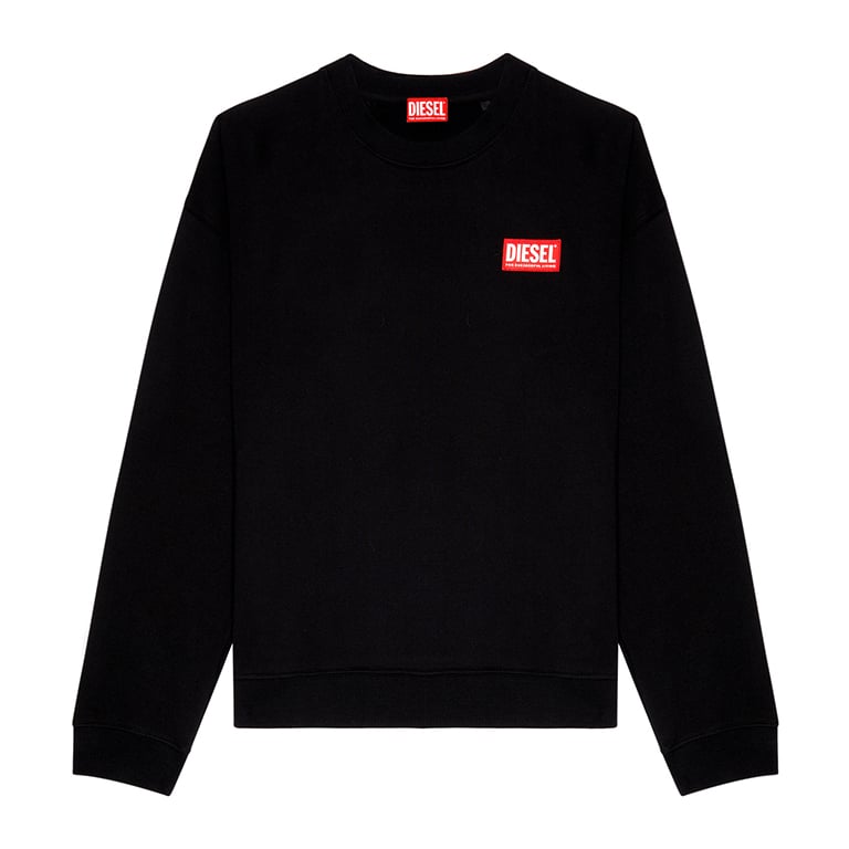 Diesel A11591Oilac M- S-Nlabel -L1 Sweatshirt Black