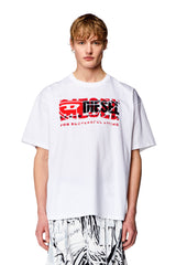 Diesel A121470 Mens T-Boxt T-Shirt White/Red