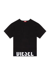 Diesel A145930Hmau - L - Uftee-Sport-Cropped T-Shirt Black