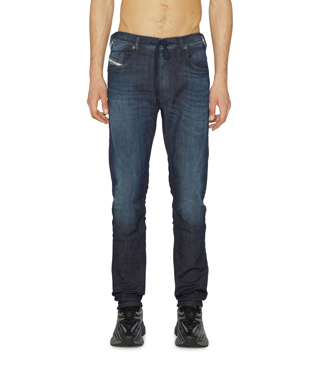 Diesel mens E Krooley Jogger Jeans In Dark Indigo