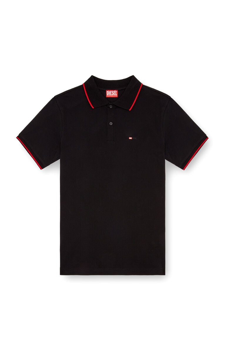 Diesel A150330Jmad M -T-Ferry-Microdiv Polo Shirt Black