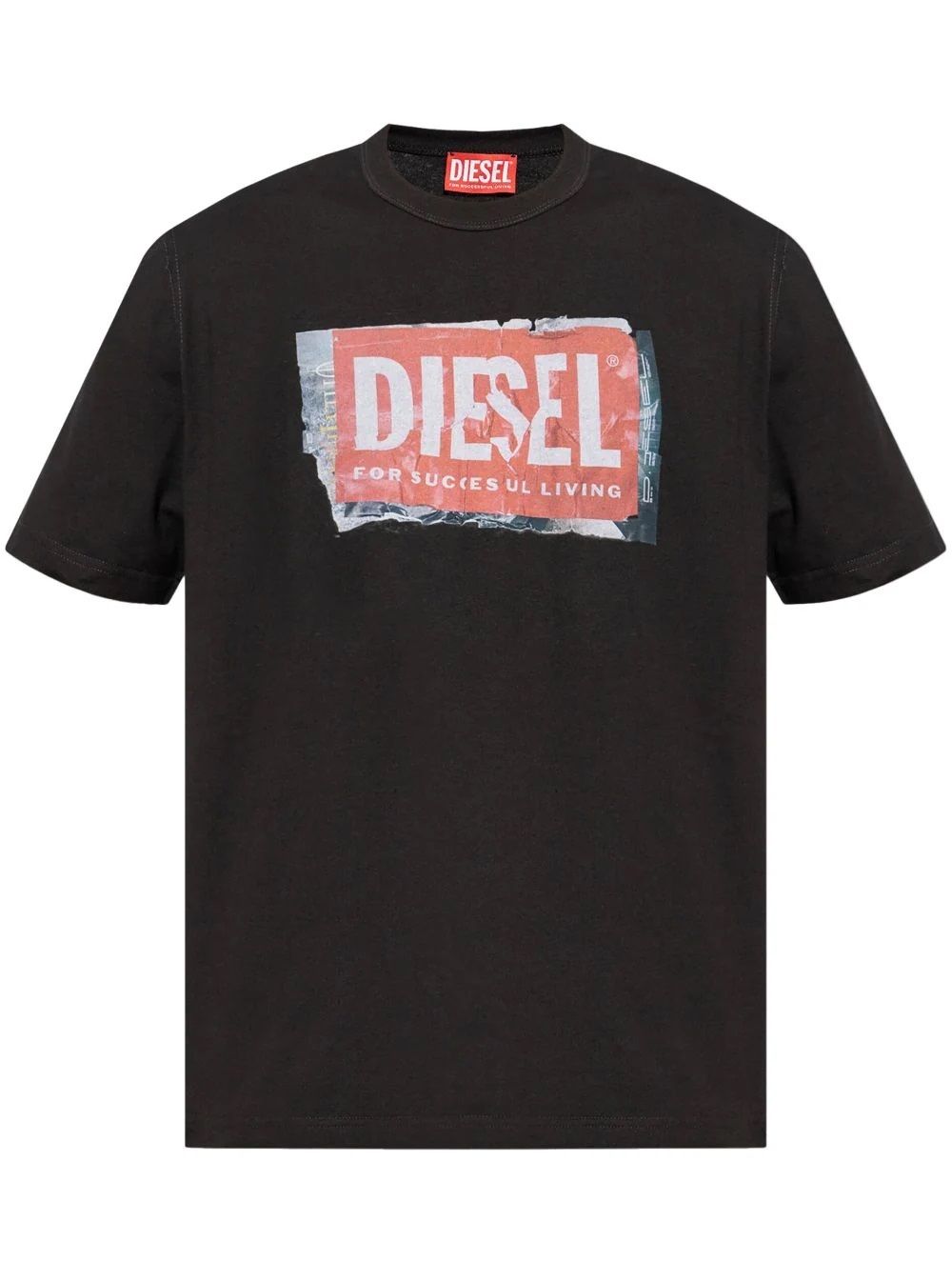 Diesel A153790Akak Mens T-Adjust-Q6 T-Shirt Black