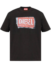 Diesel A153790Akak Mens T-Adjust-Q6 T-Shirt Black