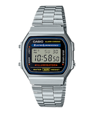 Casio Mens Retro Digital Watch In Silver
