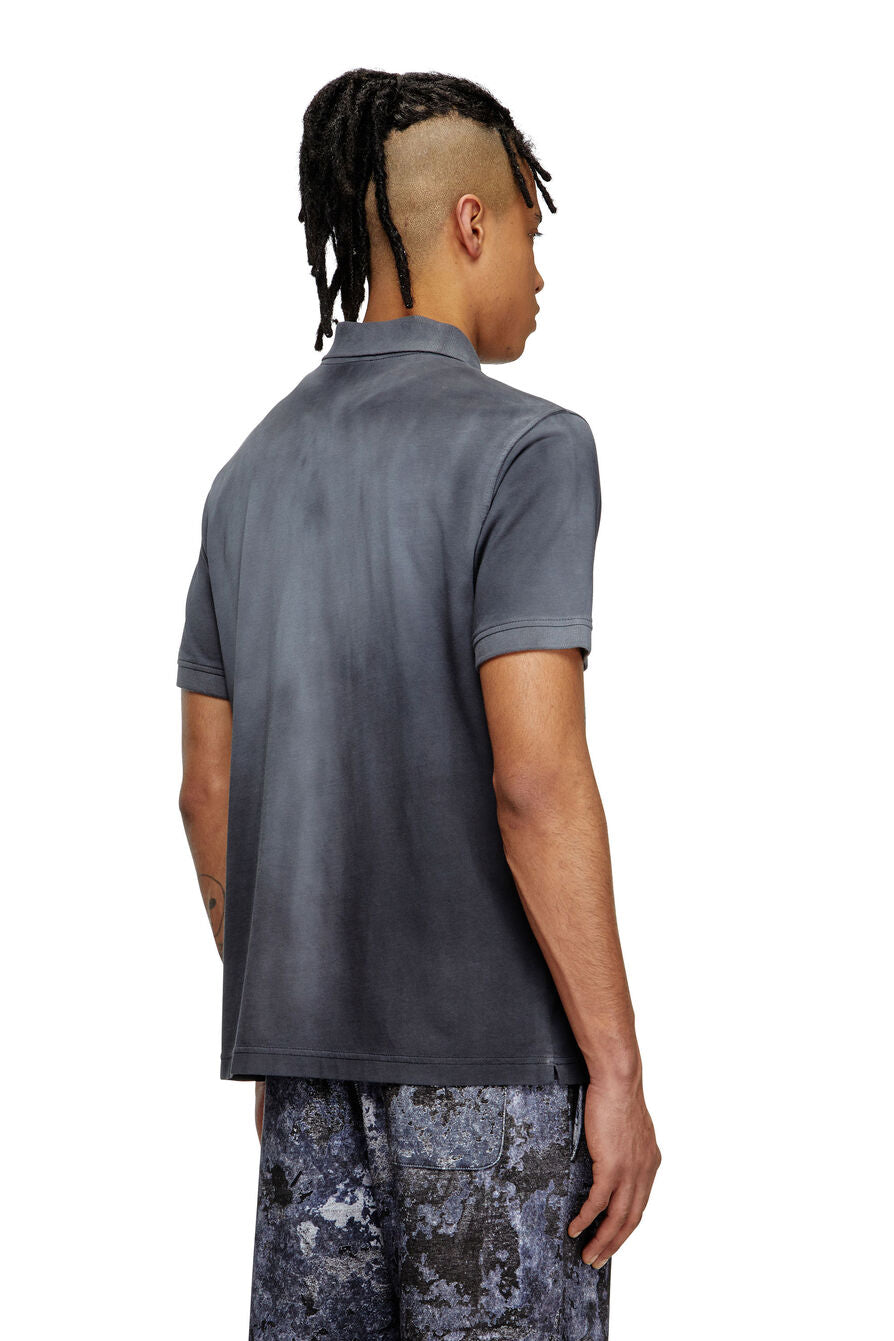 Diesel Mens T-Rejust-R3 Polo Shirt Black