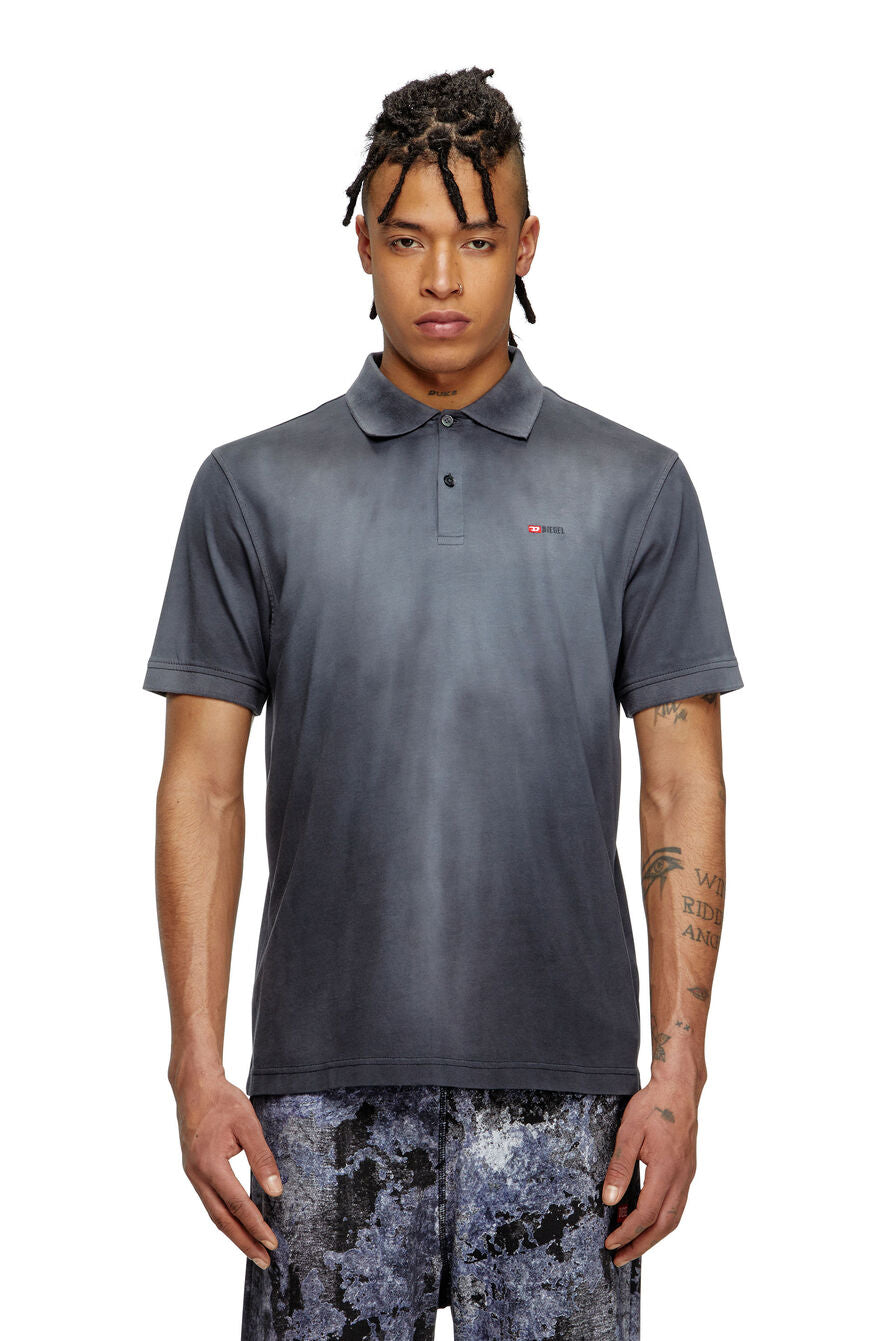 Diesel Mens T-Rejust-R3 Polo Shirt Black