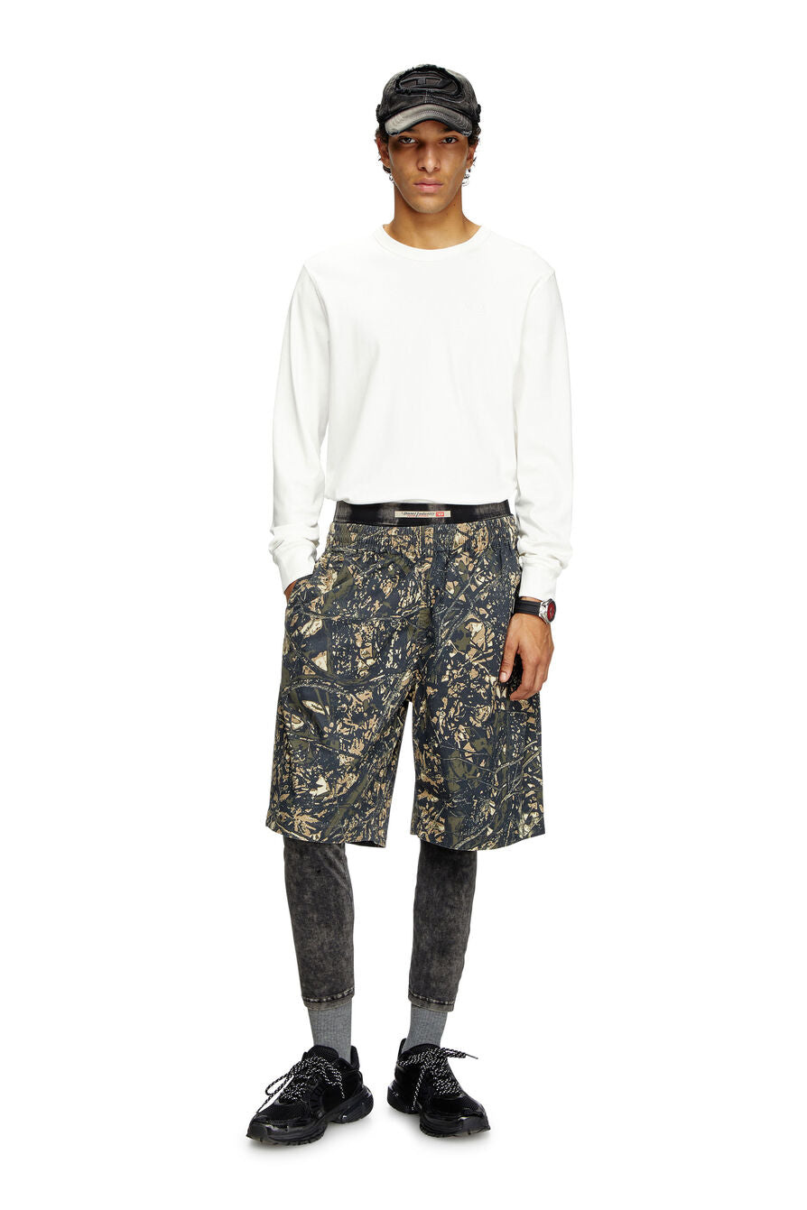 Diesel Mens T-Adjust-LS-R17 T-Shirt In White