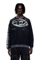 Diesel Mens S-Boxt-T1 Sweater In Navy