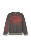 Diesel Mens S-Boxt-T1 Sweater In Dark Grey