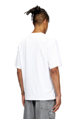Diesel Mens M T-Boxt-T8 Relaxed T-Shirt In White