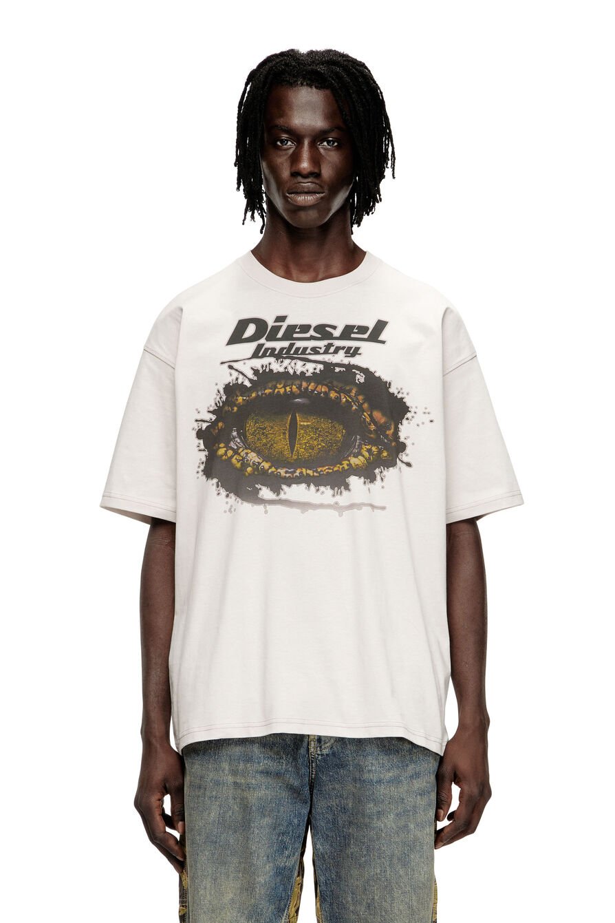 Diesel Mens T-Boxt-T25 Relaxed T-Shirt In White
