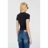 Diesel Ladies T-Uncutieslong-Od T-Shirt In Black