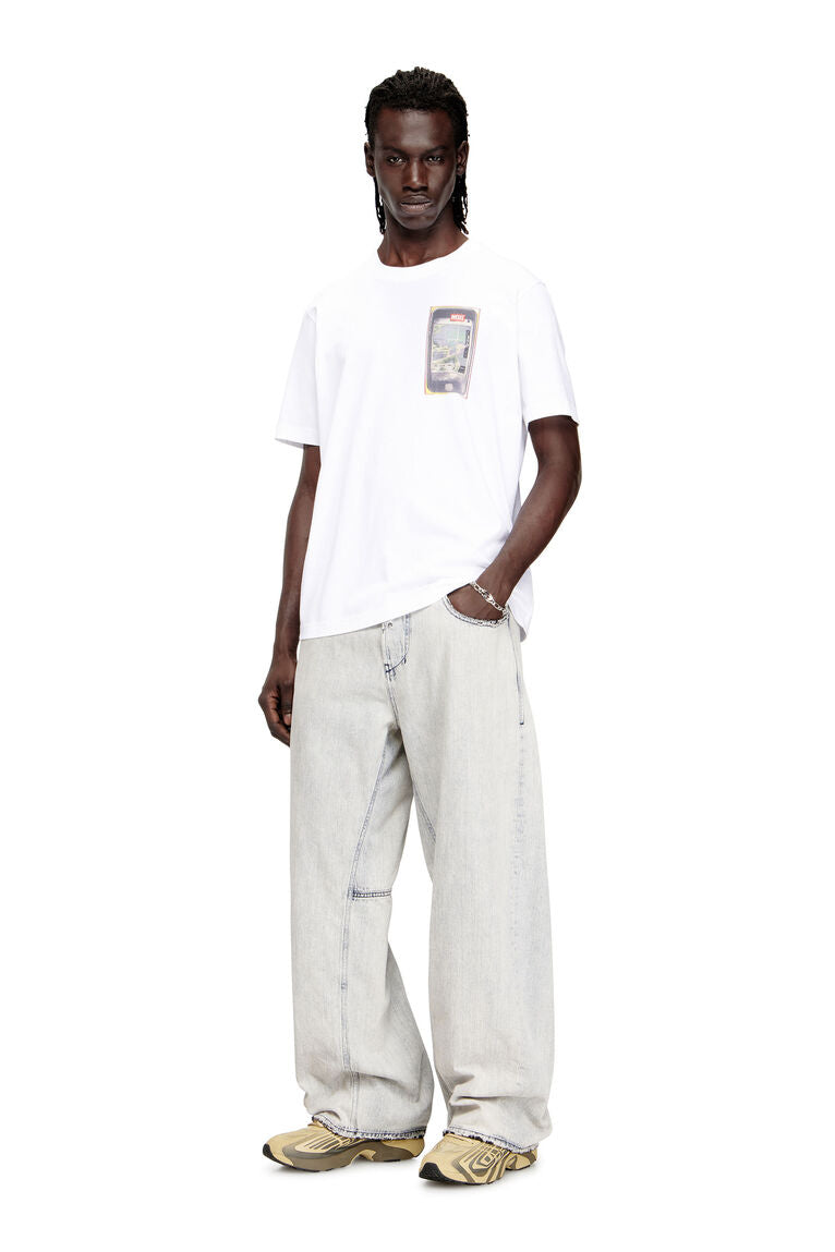 Diesel Mens T-Adjust-V1 T-Shirt In White