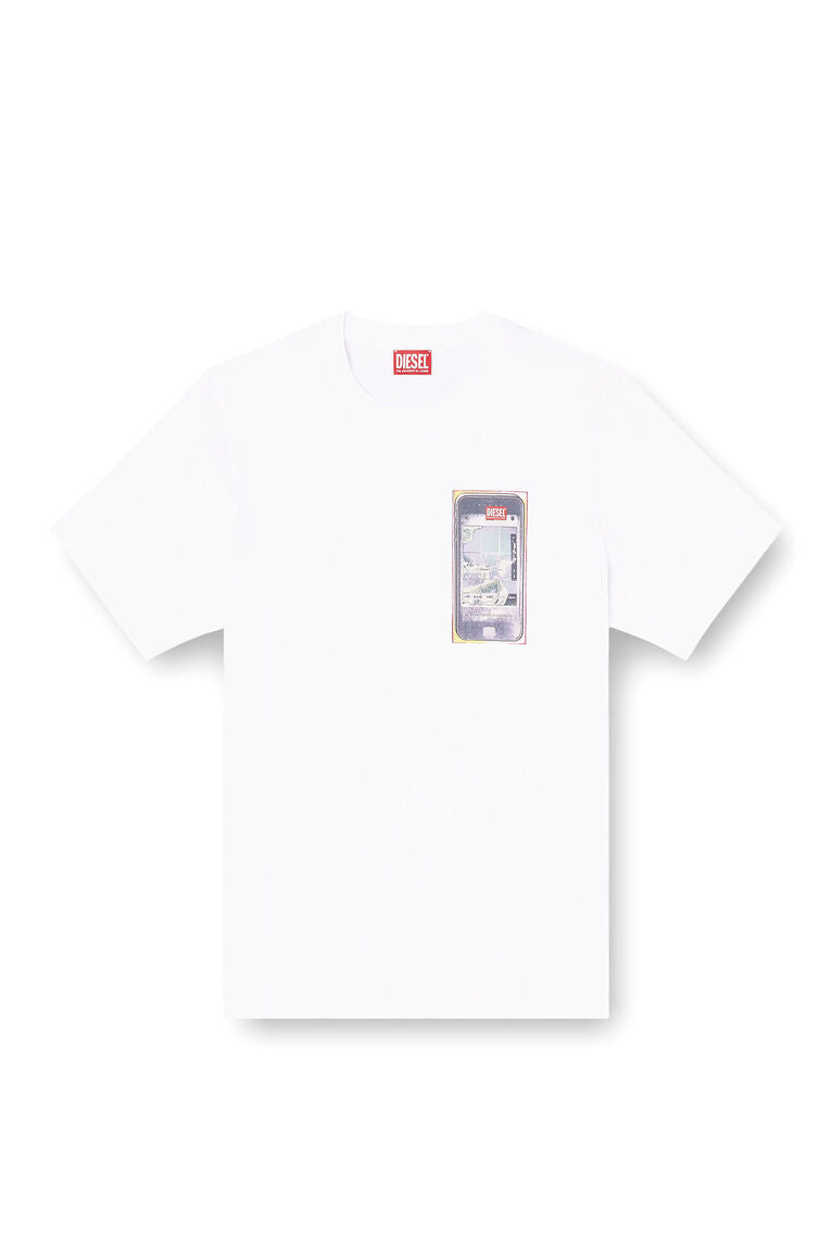 Diesel Mens T-Adjust-V1 T-Shirt In White