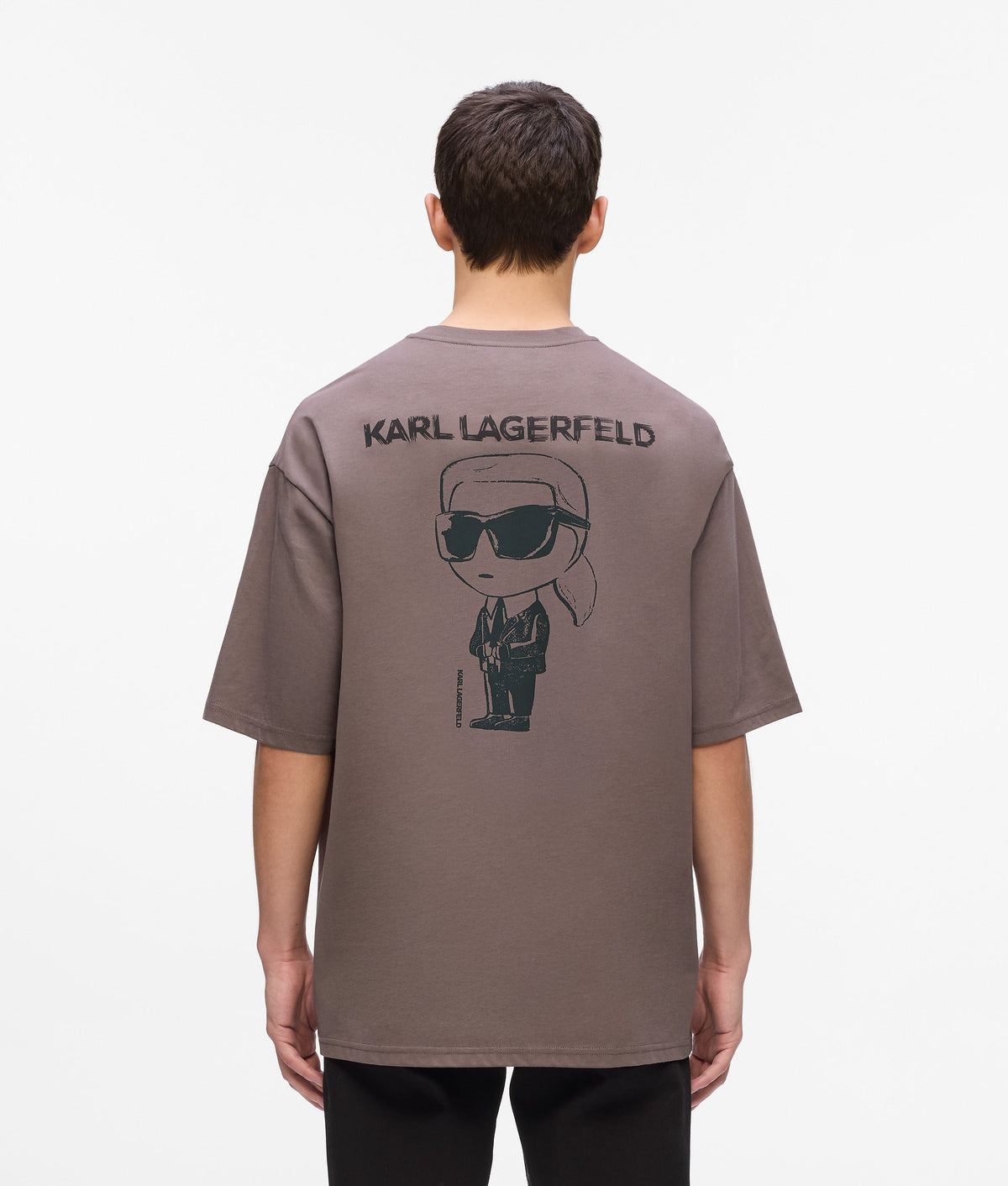 Karl Lagerfeld Mens  Big Ikon T-Shirt In Purple