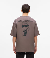 Karl Lagerfeld Mens  Big Ikon T-Shirt In Purple