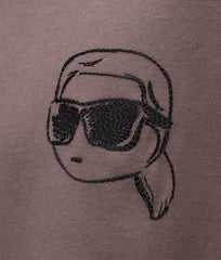 Karl Lagerfeld Mens  Big Ikon T-Shirt In Purple