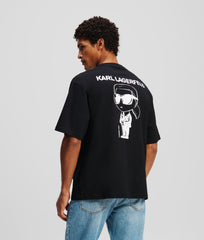 KaRL Lagerfeld Mens Big Ikon T-Shirts In Black