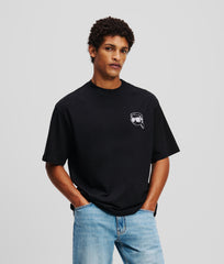 KaRL Lagerfeld Mens Big Ikon T-Shirts In Black