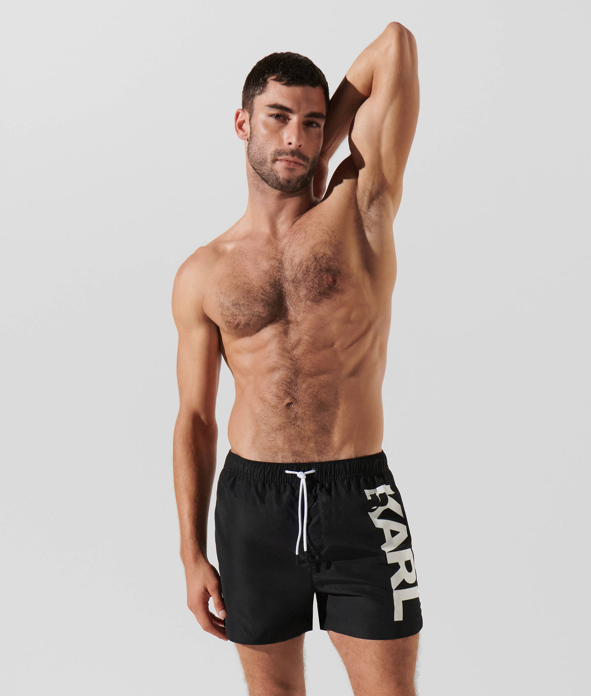 Karl Lagerfeld A1M46013 Karl Logo Short Boardshort Black