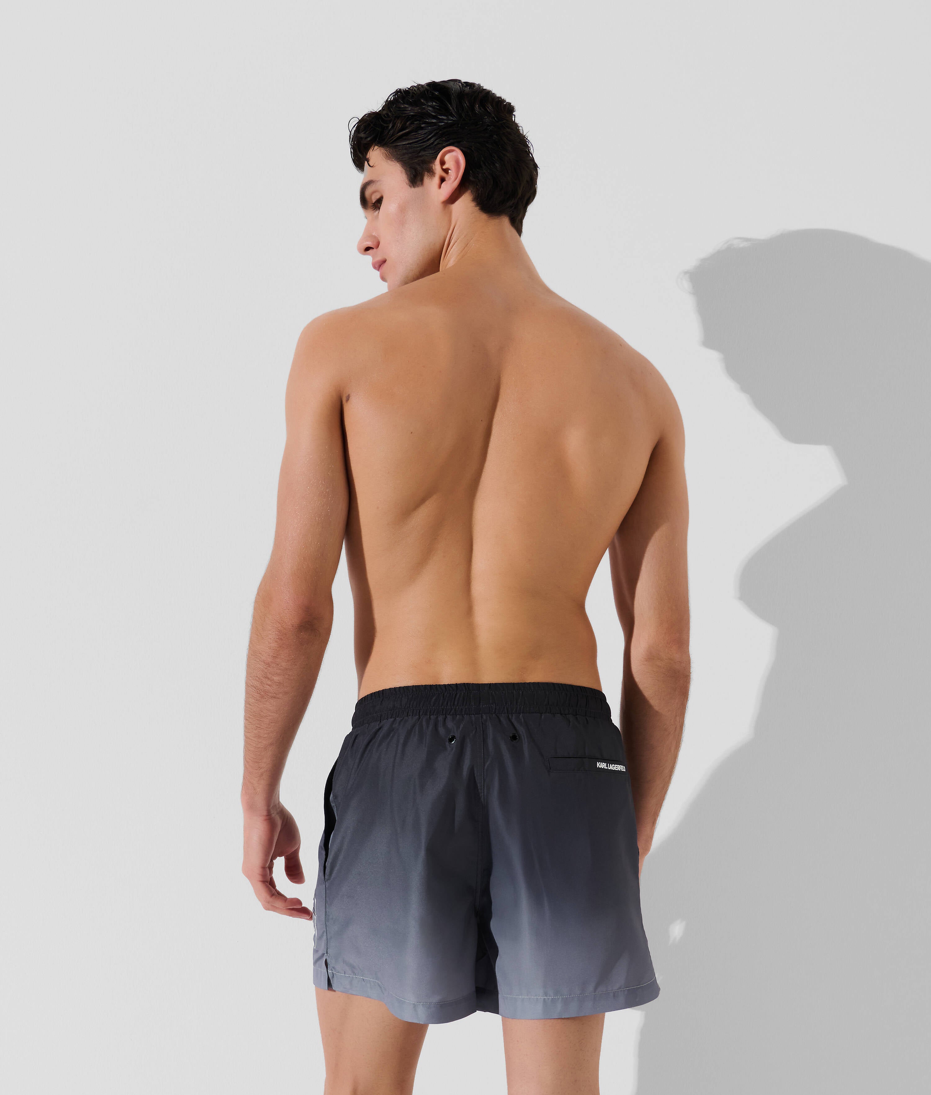 Karl Lagerfeld A1M46057 Ikon Ombre Short Boardshor Black